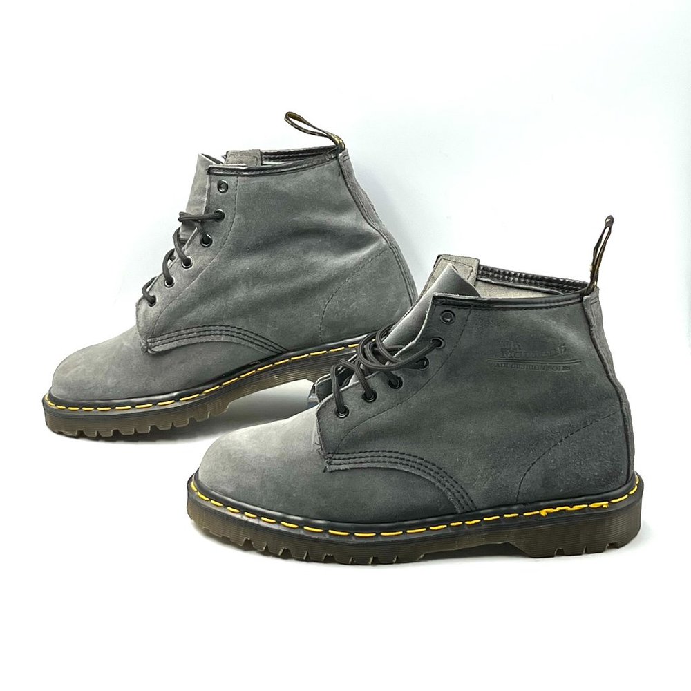 Dr Martens Grey Suede Boots - Picture 5 of 10